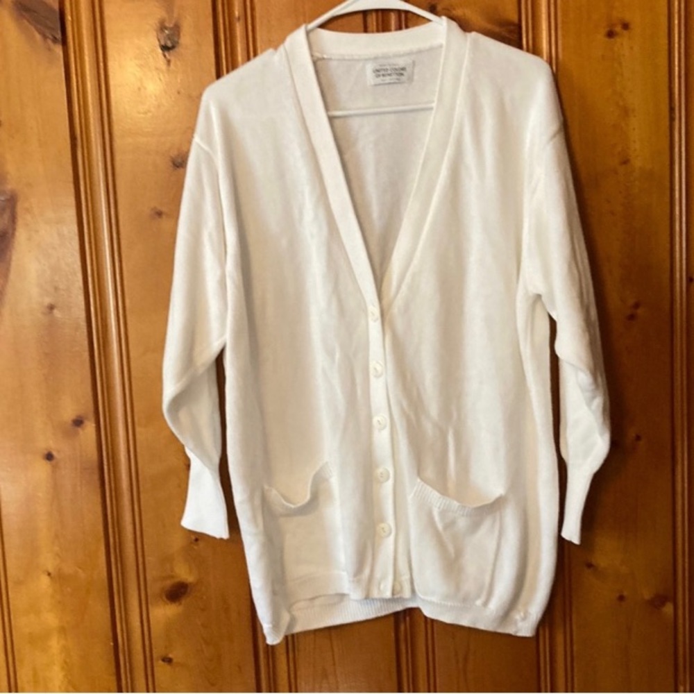 United Colors Of Benetton White Cardigan